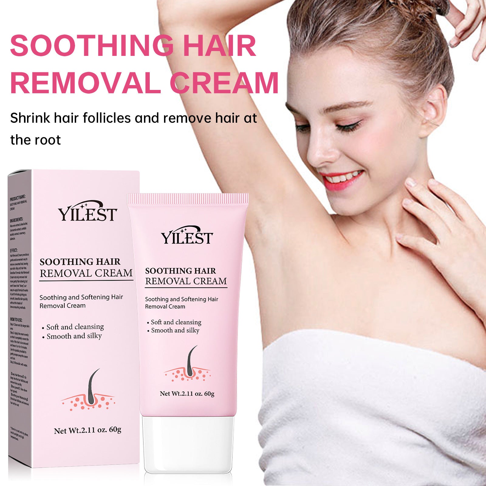 Depilatory Cream Mild, Smooth, Delicate And Moisturizing