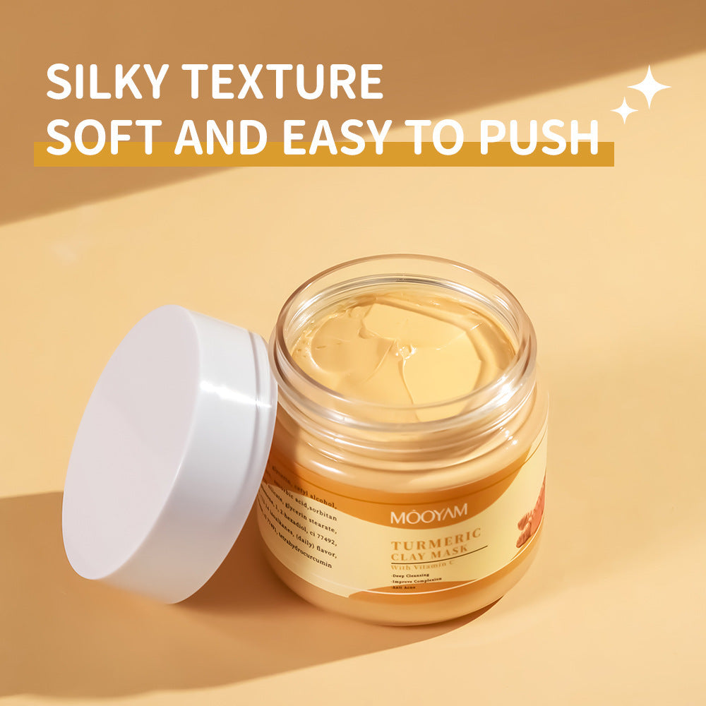 Blackhead Removing Turmeric Clay Mask Cleansing Pores Exfoliating