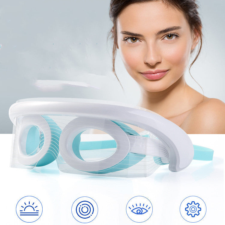LED Photon Eye Massager Light Therapy Anti Aging Eye Skin Tighten Vibration Beauty Device Hot Compress Relaxing Muscle Blindfold