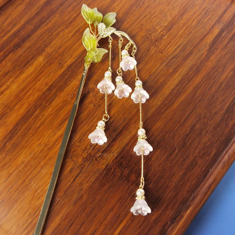 Lily Of The Valley Tassel Hairpin Female Simple And Modern