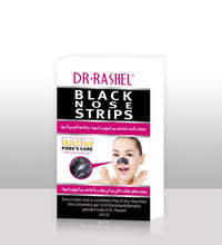 Dr Rashel blackhead remover nose strips pack showing product usage on nose for pore care