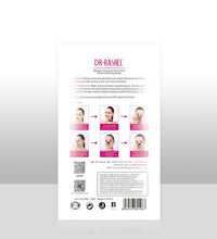 Back view of Dr Rashel blackhead remover nose strips package showing usage instructions and product details