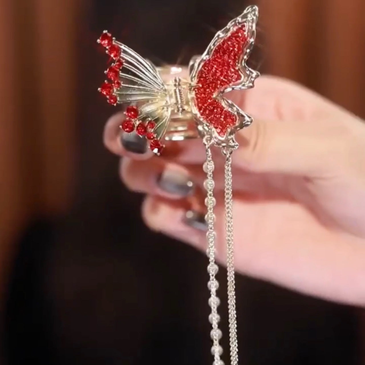 Female Head Tassel Hairpin Small Headdress