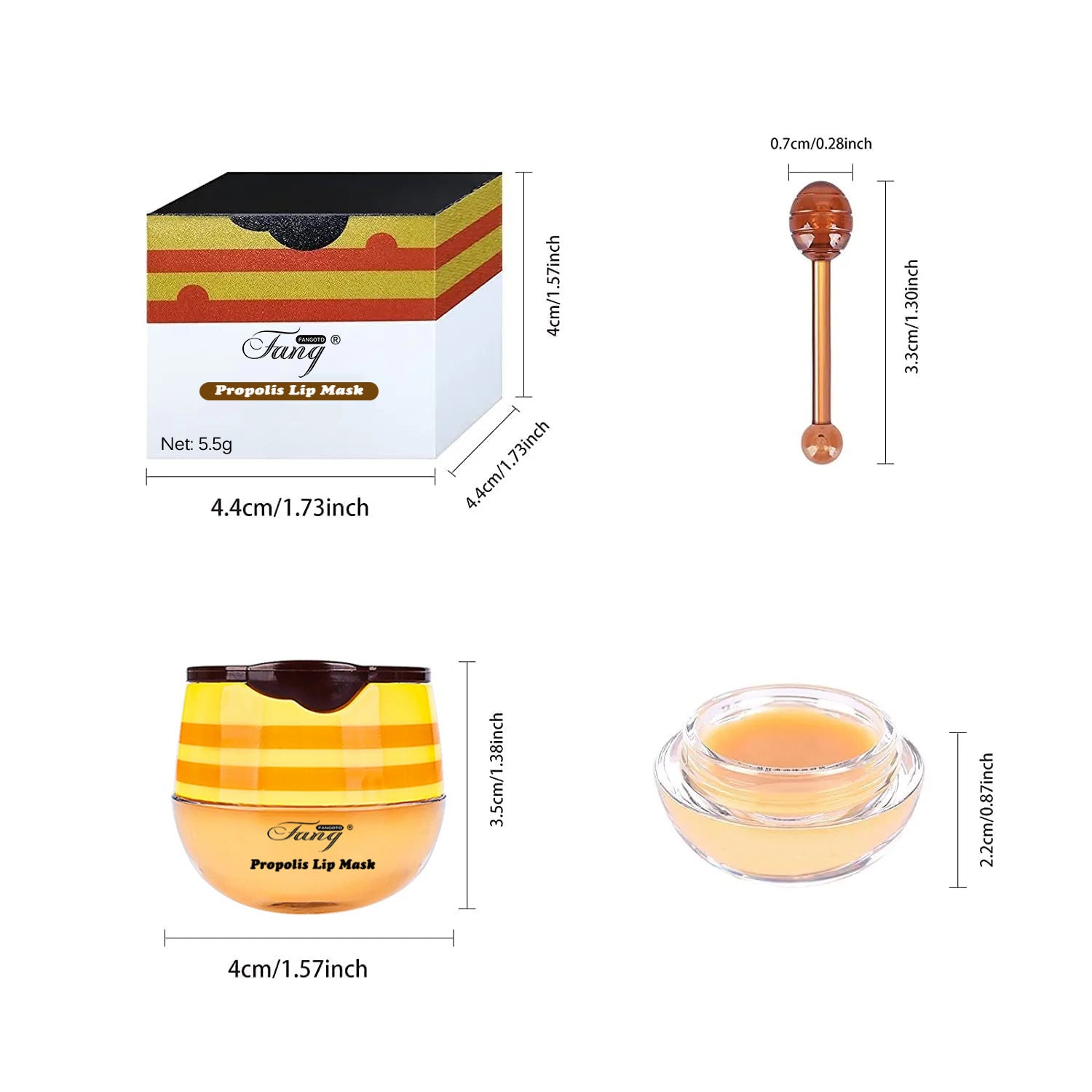 Strawberry Propolis Nourishing Moisturizing Lip Balm Moisturizing