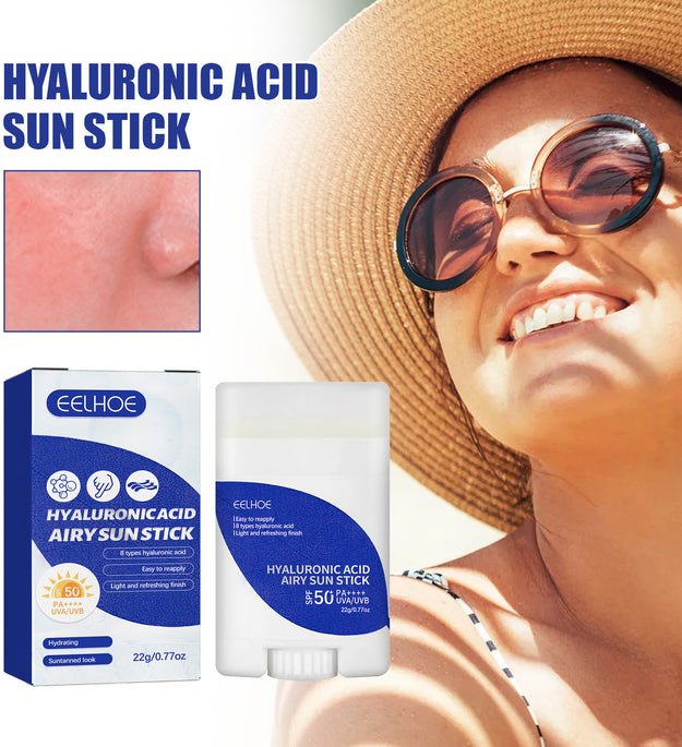 Lightweight Freshing And Moistrurizing Waterproof SPF50 Hyaluronic Acid Sun Block Stick