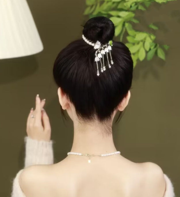 Women's Fringe Bell Orchid Hairpin