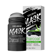 EELHOE bamboo charcoal cleansing mask stick for clearing and firming skin with charcoal and green leaves