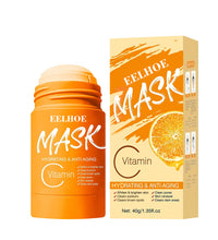 EELHOE Vitamin C hydrating and anti-aging bamboo charcoal cleansing mask in orange stick and box