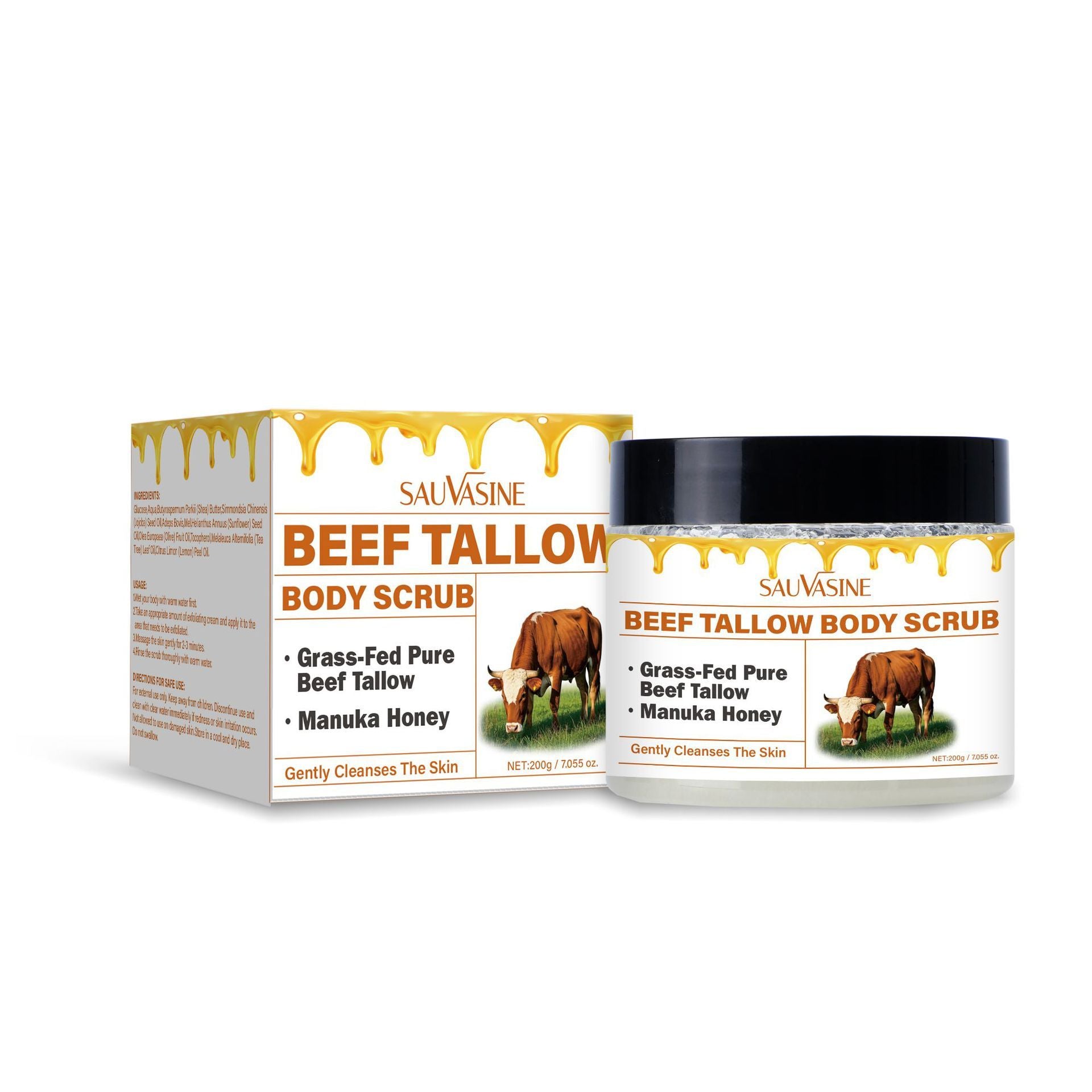 Beef Fat Body Scrub Cream 200g