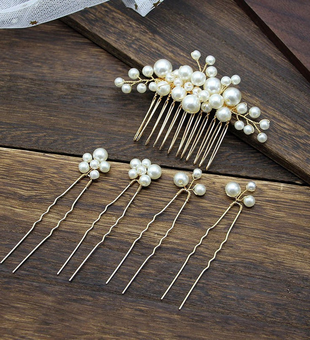 Elegant Pearl Hair U Clip Cheongsam Accessories