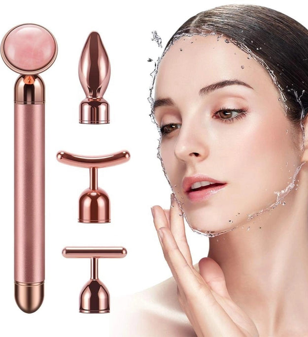 Four In One Electric Powder Jade Beauty Stick Massage Lift Beauty Instrument