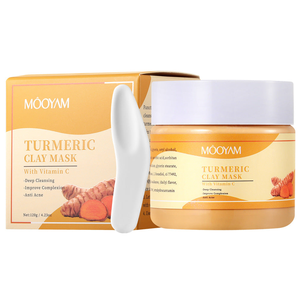 Blackhead Removing Turmeric Clay Mask Cleansing Pores Exfoliating