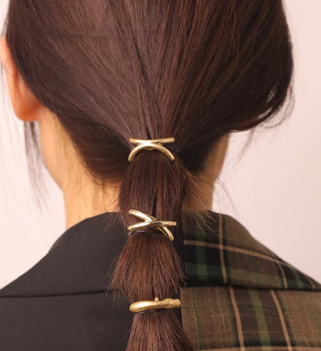 Cold Style Metal Hair Clip Exquisite Ponytail Decoration