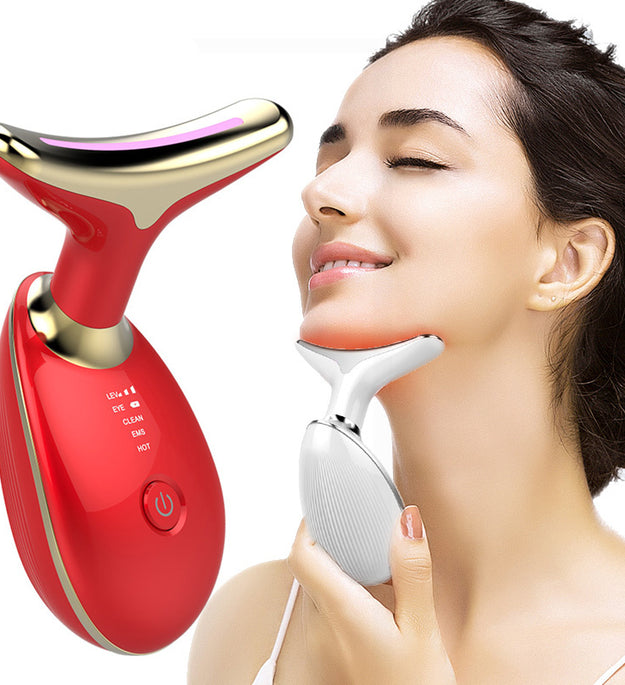 EMS Thermal Neck Lifting And Tighten Massager Electric Microcurrent Wrinkle Remover