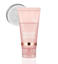 Collagen night wrapping gel tube with clear texture for anti-wrinkle overnight mask skincare