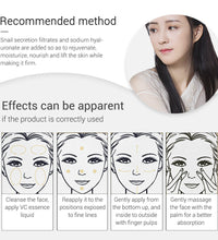 Step-by-step guide for applying hyaluronic acid vitamin C serum on face to moisturize and lift skin