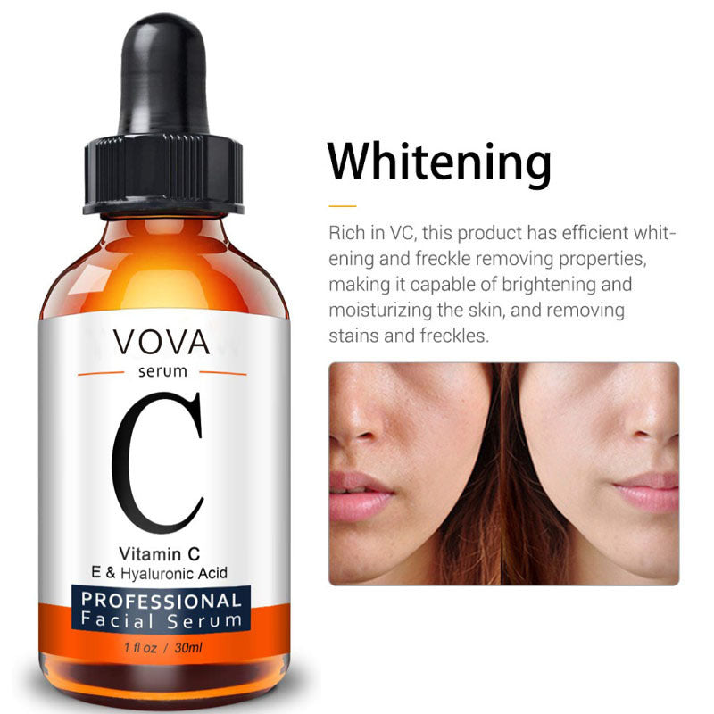 VOVA professional facial serum with Vitamin C for best facial serum for brightening skin and removing freckles