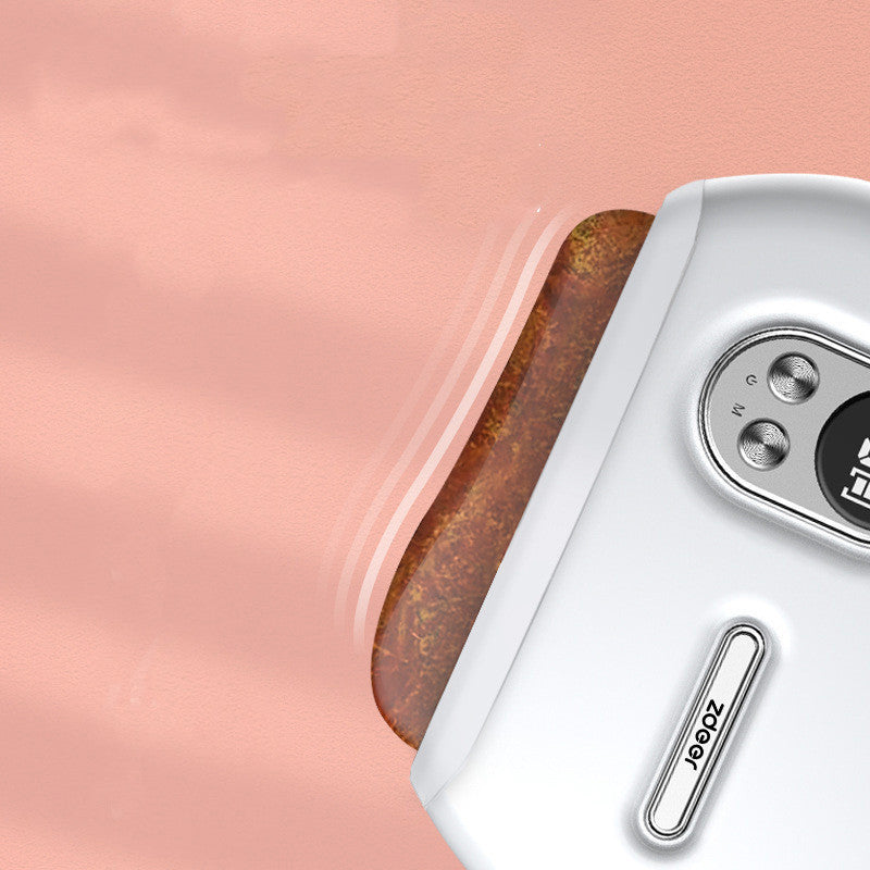 Close-up of brown bread slice inside the zdeer electronic bread maker with white control panel