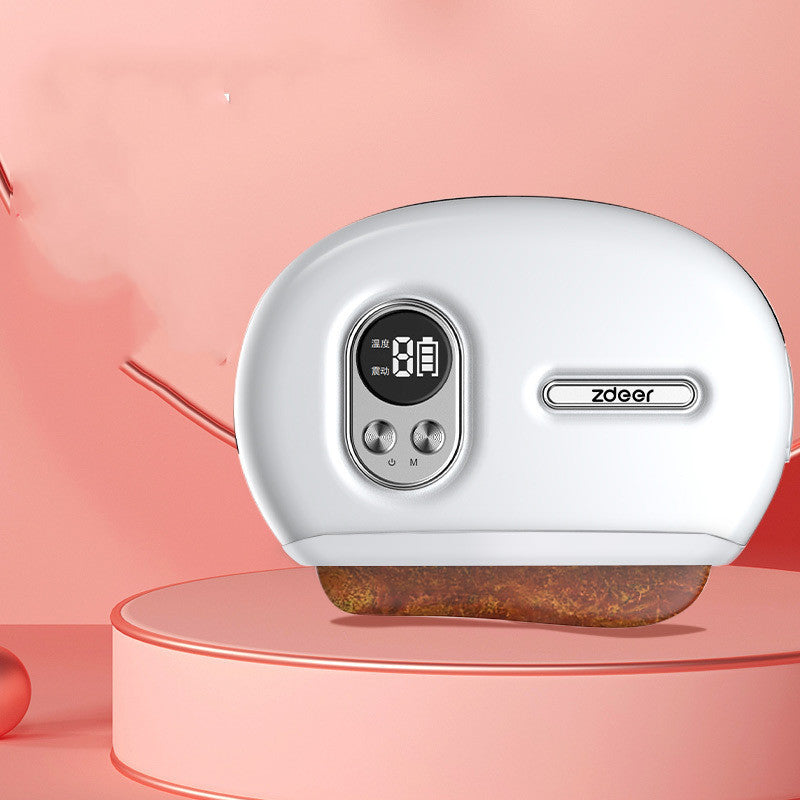 White modern zdeer electronic bread maker with digital display on pink background
