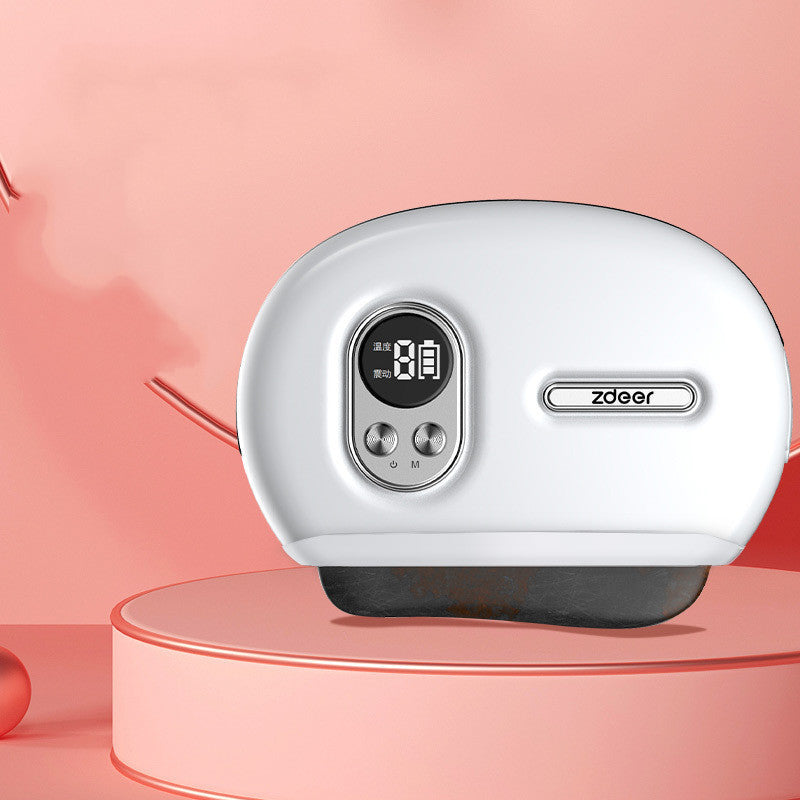 White zdeer electronic bread maker with digital display and control buttons on pink background